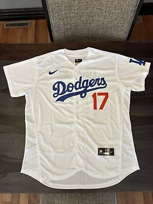 Shohei Ohtani Jersey NEW Mens Large White Los Angeles Dodgers New With Tags • $35.99