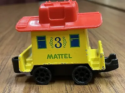Vintage1980 Mattel First Wheels Train Car Yellow #3 Preschool Train Set • $9.99