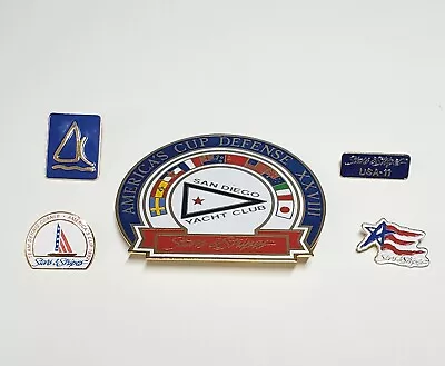 Stars And Stripes Americas Cup Defense San Diego Yacht Club USA-11 Enamel Pins • $70