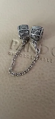 Pandora Sterling Silver Dreamer Clip Safety Chain 790583 Retired • £22.50