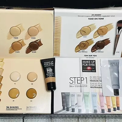 MAKE UP FOR EVER Lot Ultra HD Fluid Foundation Matte Velvet Sample Card + Mini • $14.99