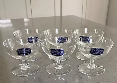 $59.99 • Buy 6 Morgantown THE PRESIDENT'S HOUSE Sherbet Glasses - Jackie Kennedy Onassis WH