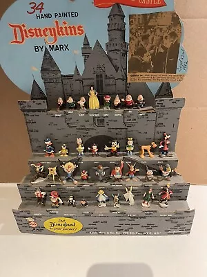 RARE Vtg Store Display 1960s MARX Disneyland 34 Hand Painted DISNEYKINS Set • $685