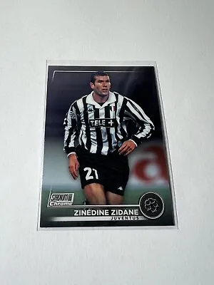 2022/23 Topps Stadium Club Chrome Zinedine Zidane Juventus #5 • £1