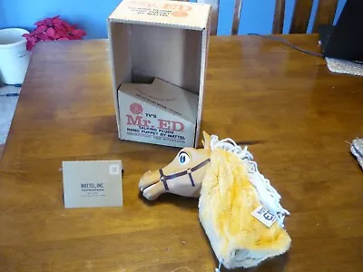 Vintage Mattel Mr Ed Hand Puppet 1962 Box & Original Warr. Card! READ DESC BELOW • $149