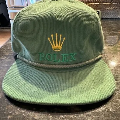 Deadstock Embroidered Rolex Corduroy SnapBack  • $79.99