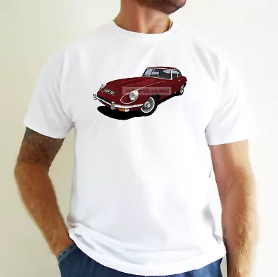 Jag E Type Series 2 Car Art T-shirt. Personalise It!  • £14.99