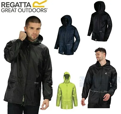 Regatta Mens Womens Stormbreak Rain Coat Waterproof Windproof Jacket Hooded  • £14.95