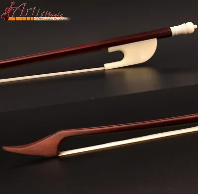 Master Baroque Style Antique Ironwood Violin Bow 4/4 Ivory Color Frog Light Fast • $111.91