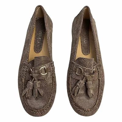 Vaneli Size 8 M Brown Driving Loafers Women's Moccasins Tassel Polkadot’s • $12.22