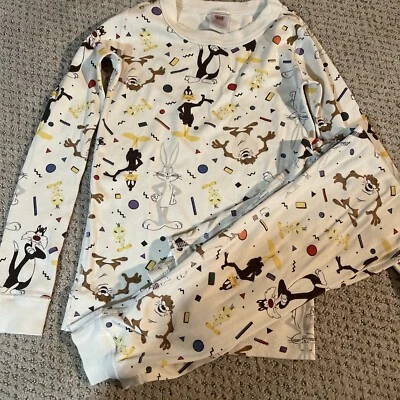 $12.99 • Buy Looney Tunes Hanna Andersson 130 (8) Pajamas Long Sleeve