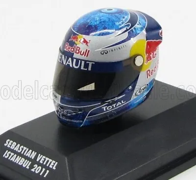 1/8 Minichamps Arai Helmet F1 Rb5 Red Bull Instanbul 2011 World Champ Seb Vettel • $63.70