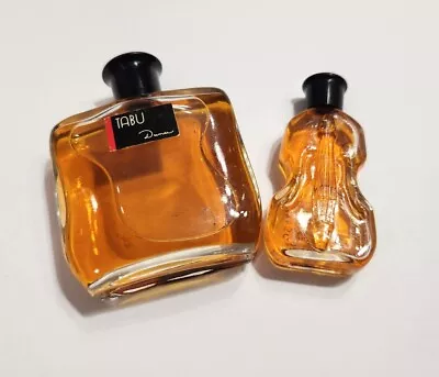 Vintage Tabu By Dana 2 Lf Oz Splash Perfume Cologne Almost Full + Extra Bottle • £19.24