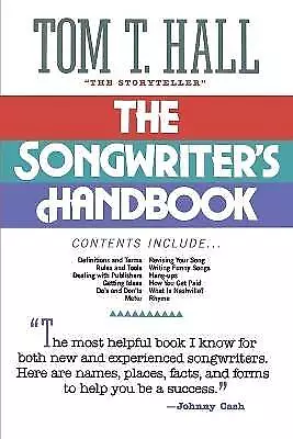 The Songwriter's Handbook Tom Hall  Paperback • £10.55