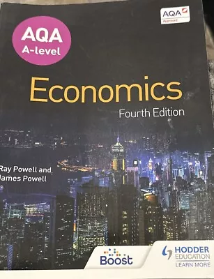AQA A-level Economics Fourth Edition By Powell James Book The Cheap Fast Free • £20