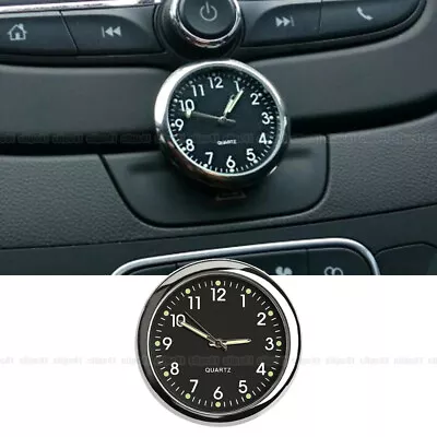 Black Luminous Pocket Mini Quartz Analog Watch Clock Car Accessories For Boat • $7.99