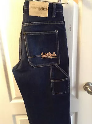 Men VTG Southpole Carpenter Denim Jeans Skater Grunge MEASURED Sz 30x40 • $59.99