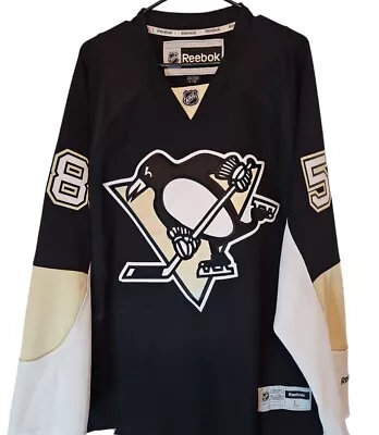 REEBOK Pittsburg Penguins Jersey Mens Large Kris Letang Ice Hockey NHL #58 • $125