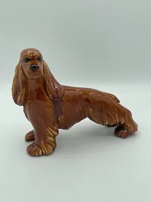 Vintage 1950s Haeger Ceramic Cocker Spaniel Dog Figurine - 9 1/2  Long • $32.95