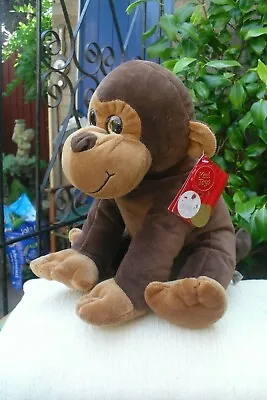£5.99 • Buy LOVELY Vintage  Keel Monkey With Sparkle Eyes And Tags Sitting , 30cm
