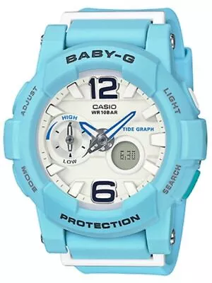Casio Baby-G * BGA180BE-2B Anadigi G-Lide Beach Light Blue Watch Ivanandsophia • $181.29