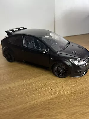 Minichamps 1/18 Mk2 Ford Focus RS 500 Matt Black (Missing Wing Mirror & Aerial) • £30