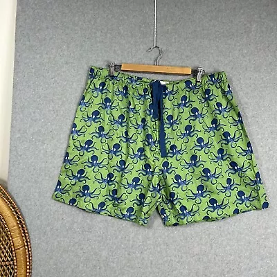 Peter Alexander Shorts Sleep Men’s Size XXXL 3XL Green Blue Octopus Print New • $36