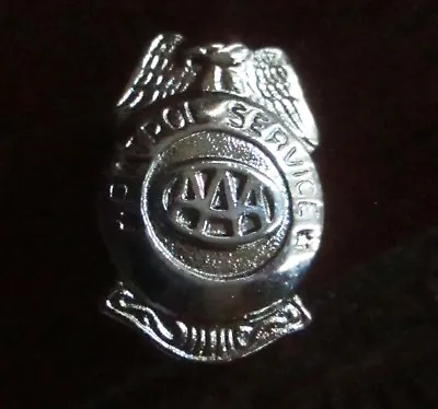 Vtg Chrome AAA Patrol Service Lapel Shirt Pin PinBack • $14.37