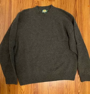 Cabelas Sweater Mens XL Reg Wool Blend Crew Neck  Green • $15.99