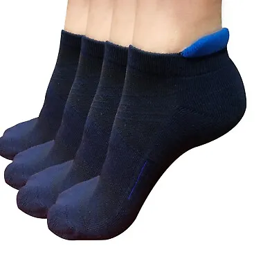 4pair Mens Low Cut No Show Ankle Cotton Athletic Cushion Sport Running Socks Lot • $10.99