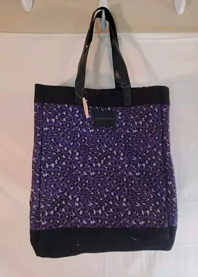 Victoria's Secret Limited Edition Purple Leopard Getaway Shopper Tote Bag New • $19.98