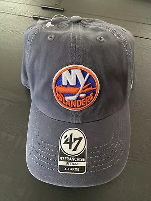 New York Islanders 47 Brand Franchise Fitted Hat Vintage Hockey NHL SZ XLarge • $29.99