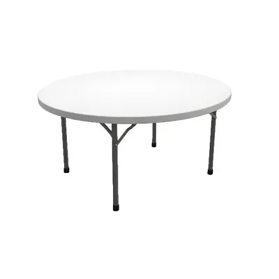 Mayline Event Series 60  Round Folding Table In Dark Gray And White • $584.66