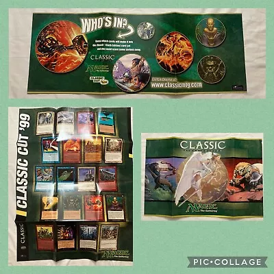 Magic The Gathering Classic Cut '99 SIXTH EDITION Promo Poster & Inventory Sheet • $79.99