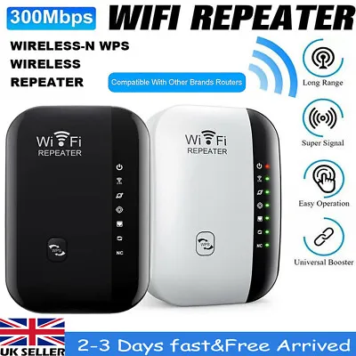 WiFi Signal Repeater Extender Range Booster Internet Network Amplifier UK • £8.99