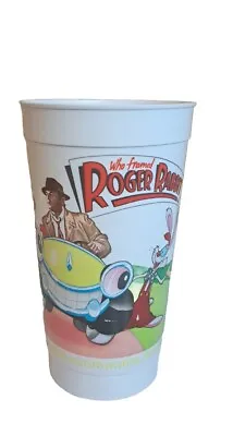 Vintage Disney McDonald's 1988 Who Framed Roger Rabbit 32oz. Plastic Cup • $9.95