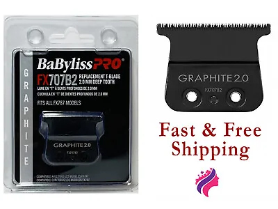 BaByliss PRO FX707B2 Replacement Graphite T-Blade Deep Tooth 2.0 Mm For FX787. • $34.98