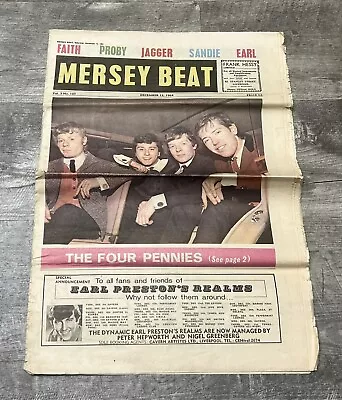 1964 Mersey Beat 12/12 ~ The Four Pennies ~ Yardbirds Kenny Lynch Rolling Stones • $25