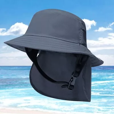 Surfing Seaside Bucket Hat Wide-brimmed Hat Quick-drying Sunscreen Cool Cap • $25.73