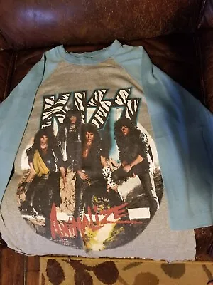 Vintage Kiss Animalize Concert Tour 1985 T Shirt Large • $50