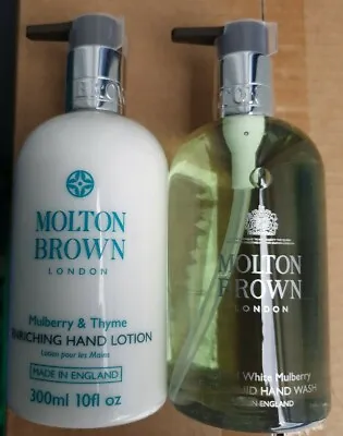 £29.99 • Buy Molton Brown White Mulberry Fine Liquid Hand Wash & Lotion Set 300ml