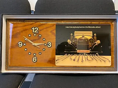Vintage Snap-On Tools Mercedes Benz Wall Clock Collectible • $210