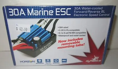 Dynamite 30A Brushless Marine ESC 2-3S (Waterproof & Water Cooled) #DYNM3860 NIP • $42.99
