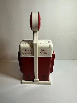 Coca Cola Salt & Pepper Shakers/Vending Machine 1993 Red & White Pop Soda Coke • £12.34