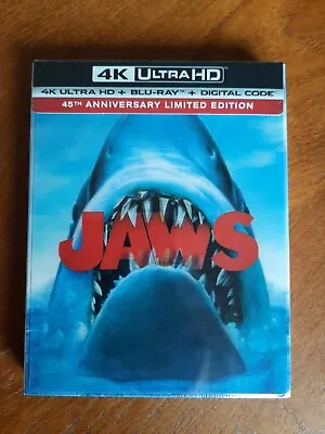 Jaws 4k Uhd Blu Ray Lenticular Edition (usa) *region Free* Oop • £40.99
