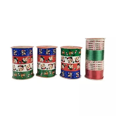 Disney Mickey Mouse Ribbon Cleo For Craft Gift And Wrap 4 Rolls Over 200 Yards • $29.97