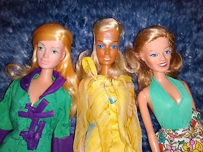 Vtg 1970s Mego Cher Rare Fashion Candi Doll Lot Of Three  • $80