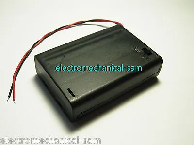£52.46 • Buy Free Shipping New 3.6V 4.5V 3 X AAA Battery Holder Box Case W/Wire Switch ON/OFF