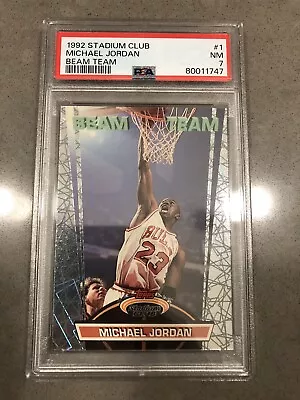 1992 Stadium Club Michael Jordan Beam Team - PSA 7 • $138.50