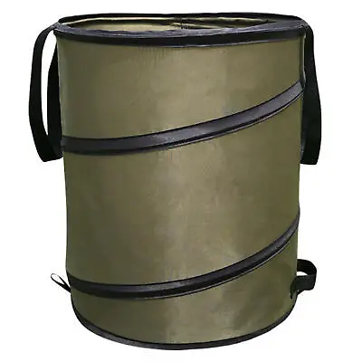 Garden Waste Bags Heavy Duty Pop-Up Trash Can Reusable Storage Sacks W/ Handles • £20.23